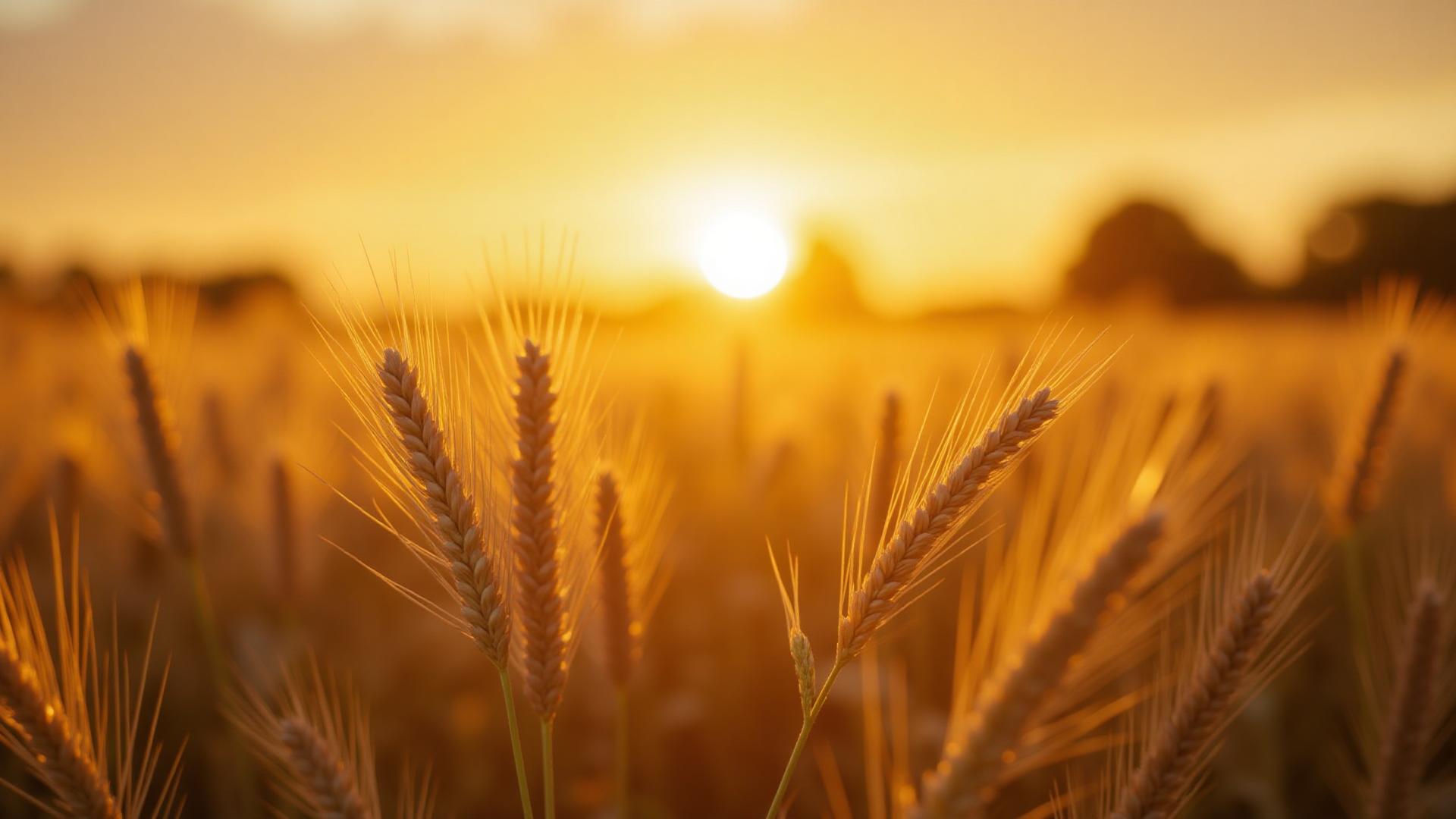 Campo al tramonto